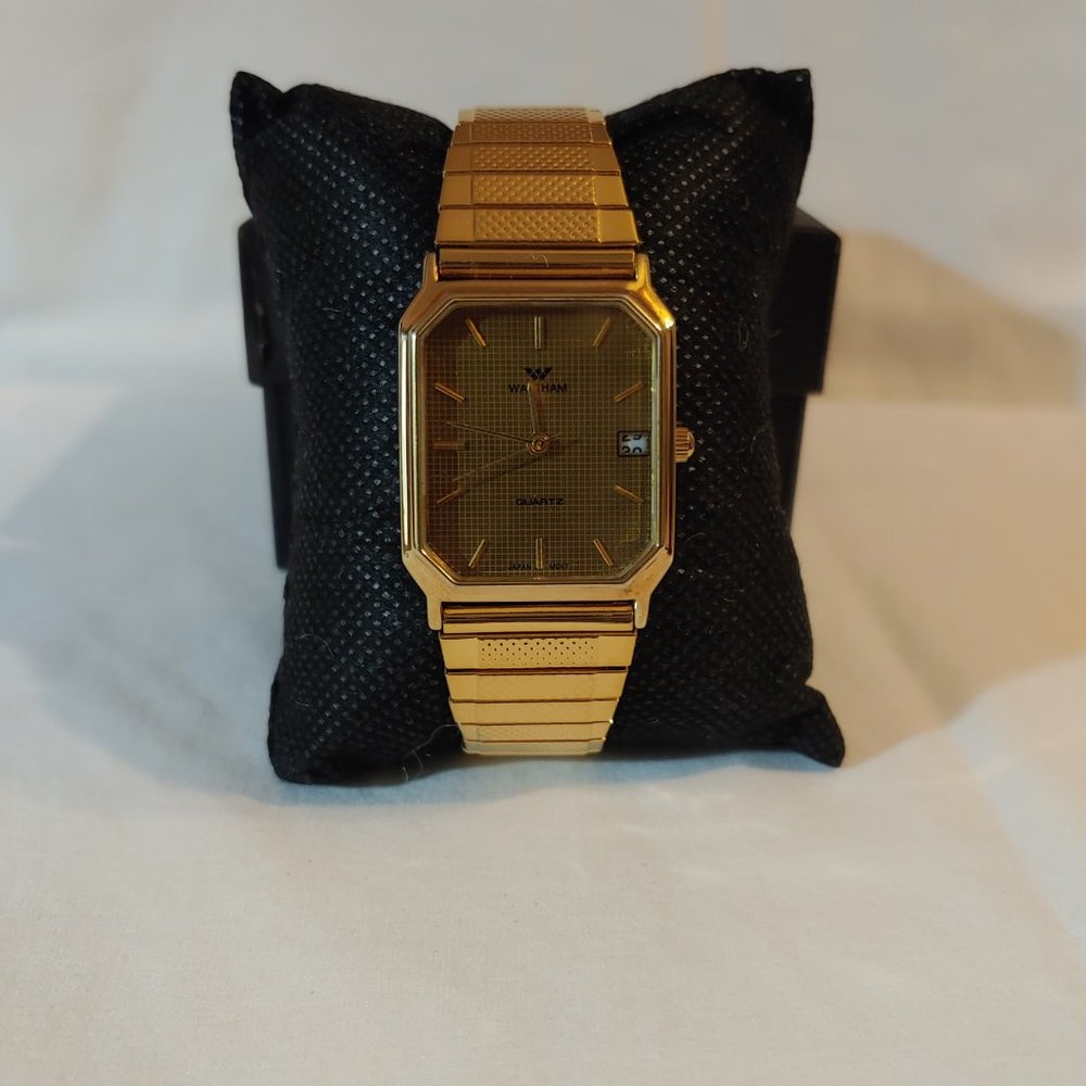 Vintage Watham Quartz Ladies Watch, OS, Gold Tone